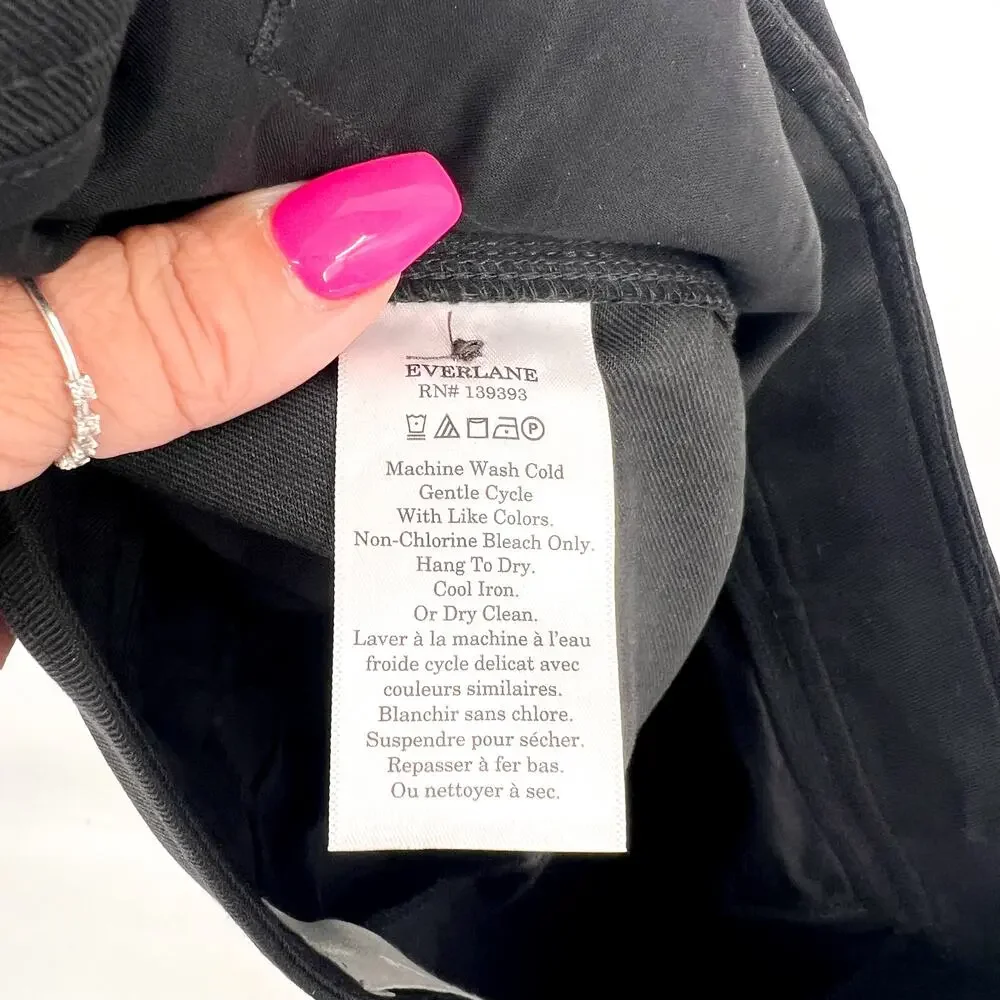 Everlane Womens The Way-High Drape Pants Size 10 Black 31